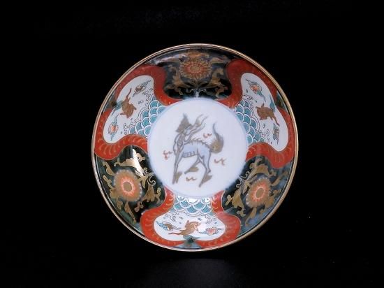 古伊万里 金襴手 波うさぎに花図 膾皿 春寒鉢 5客セット 古伊万里 金襴手 波うさぎに花図 膾皿 春寒鉢 5客セット