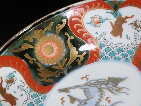 古伊万里 金襴手 波うさぎに花図 膾皿 春寒鉢 5客セット 古伊万里 金襴手 波うさぎに花図 膾皿 春寒鉢 5客セット