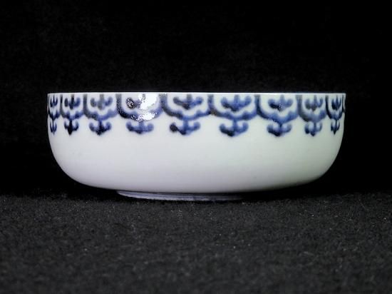 古伊万里 染付 瓔珞紋に団龍紋の図 膾皿 春寒鉢 C087AS-BOv-直営