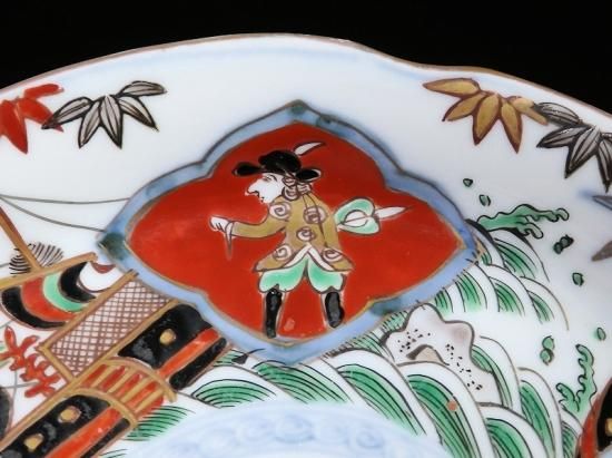 希少な図柄！【大人気商品 南蛮船 徳利 色絵 骨董】コレクション