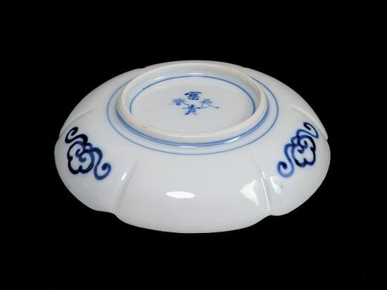 大聖寺伊万里 金襴手 団龍紋に花図 4寸皿 5枚セット