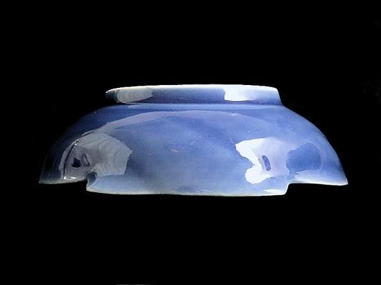 古伊万里 瑠璃色 貝の図 貝型変形皿 5枚セット