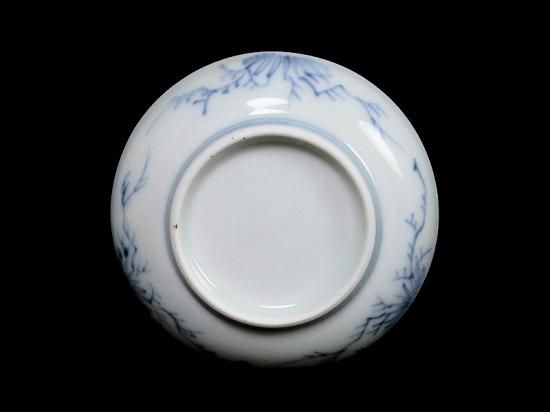懐石 染付 輪花 牛上笛吹童子紋 皿 九枚(K-XA834) 懐石 染付 輪花 牛上笛吹童子紋 皿 九枚(K-XA834)（商品検索
