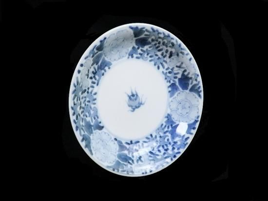 伊万里焼染付唐草に花図向付 5個 [B31558] 伊万里焼染付唐草に花図向付 5個 [B31558] 古伊万里 染
