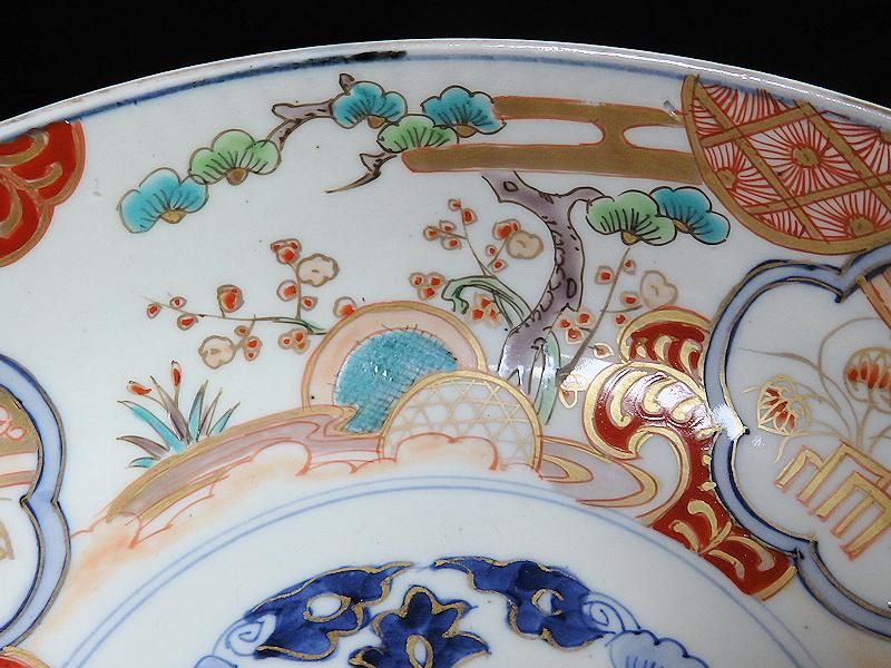 Amazon.co.jp: 陶器染付四段重箱 松梅鶴富士図 吹墨で朧に浮かぶ