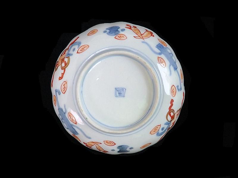 古伊万里 金襴手 牡丹に松竹梅図 4寸皿 5枚セット 古伊万里 金襴手 牡丹に松竹梅図 4寸皿 5枚セット