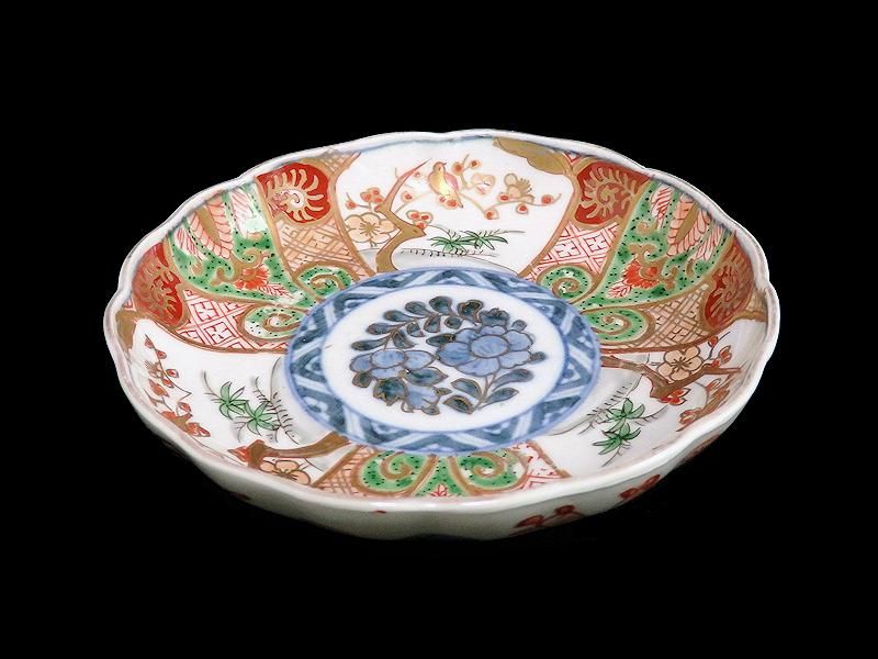 古伊万里 金襴手 牡丹に松竹梅図 4寸皿 5枚セット 古伊万里 金襴手 牡丹に松竹梅図 4寸皿 5枚セット