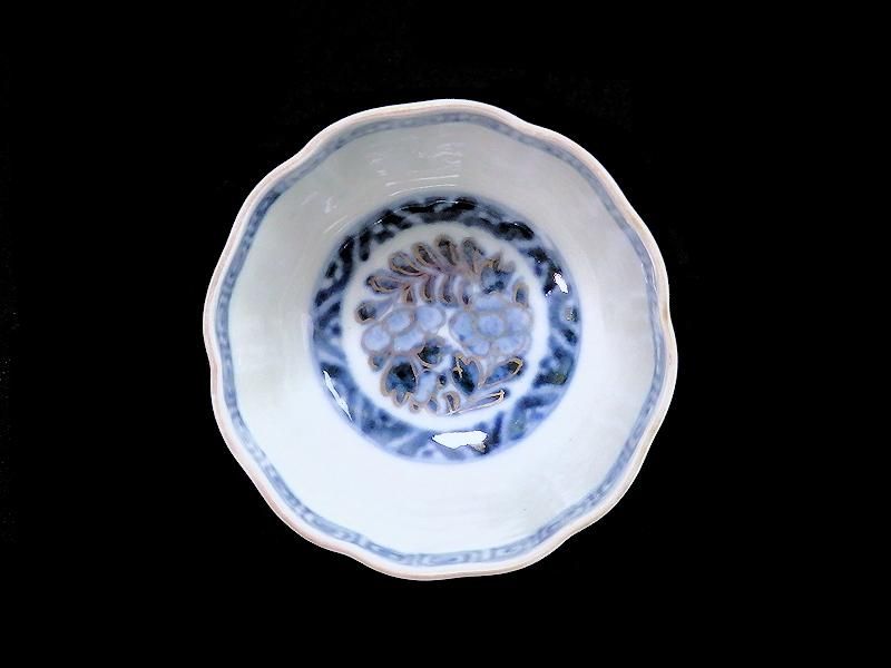 古伊万里 金襴手 牡丹に松竹梅図 向付 猪口 古伊万里 金襴手 牡丹に松竹梅図 向付 猪口