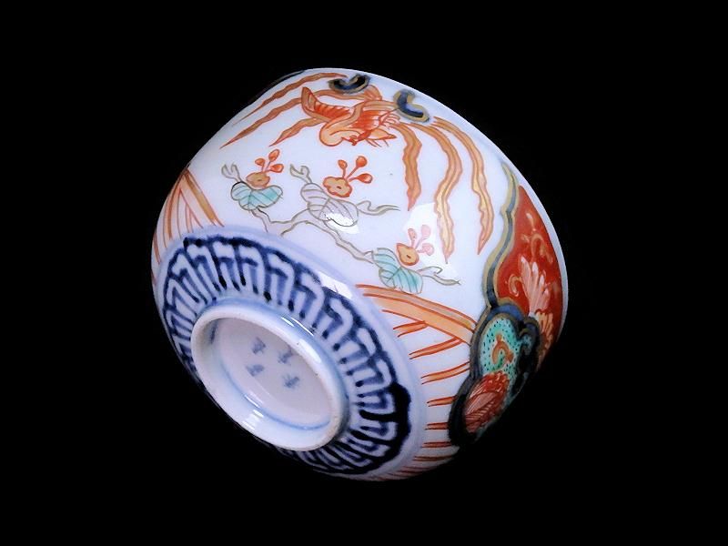 大聖寺伊万里 金襴手 桐に鳳凰図 りん茶碗 大聖寺伊万里 金襴手 桐に鳳凰図 りん茶碗