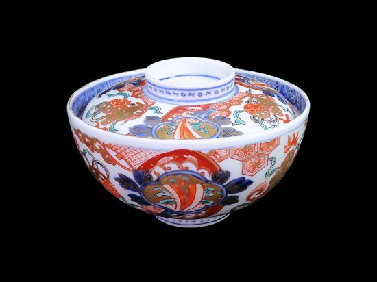 古伊万里 金襴手 草花紋の図 りん茶碗 湯呑 E881AS-CPh - 工芸品