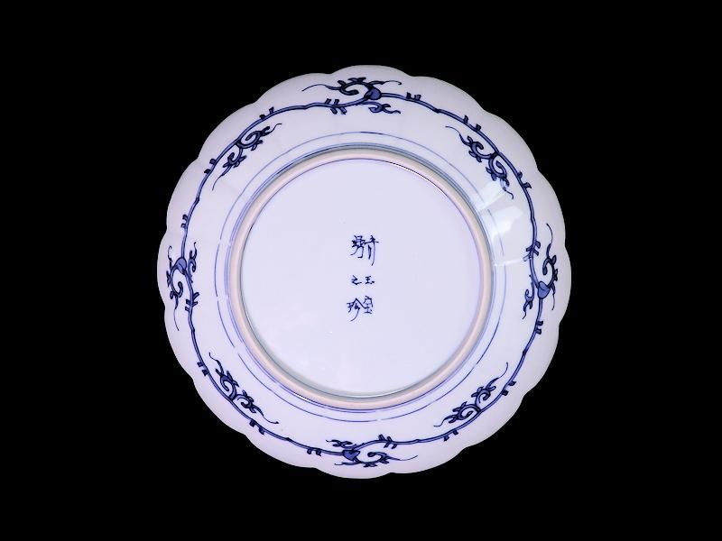 大聖寺伊万里 金襴手 菊花紋図 菊花形8寸皿 大聖寺伊万里 金襴手 菊花紋図 菊花形8寸皿
