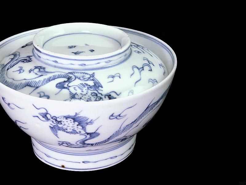 古伊万里 古くさ 染付 雲龍図 29cm 大皿 志田窯 天保 江戸期