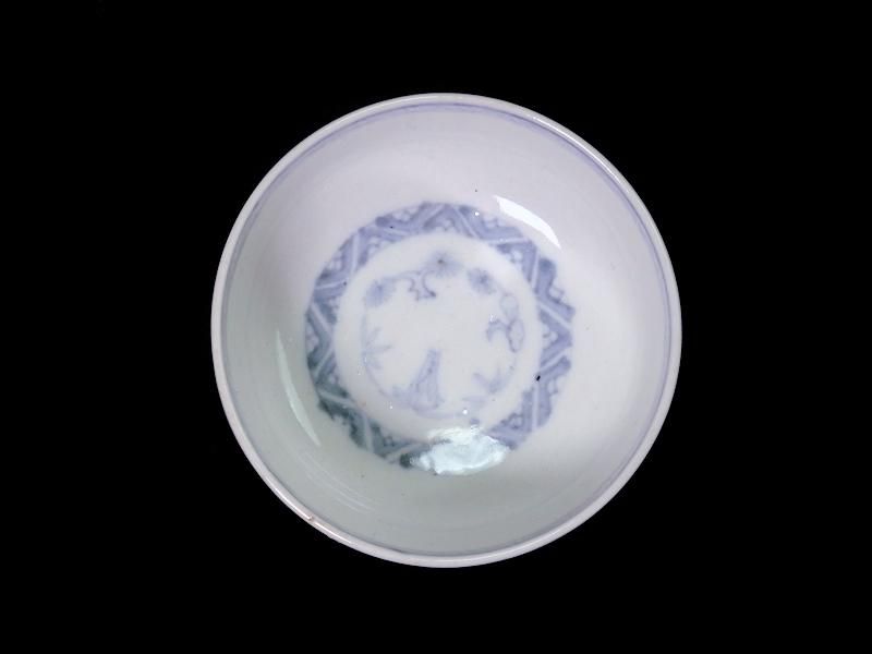 古伊万里 金襴手 草花紋図 りん茶碗 湯呑
