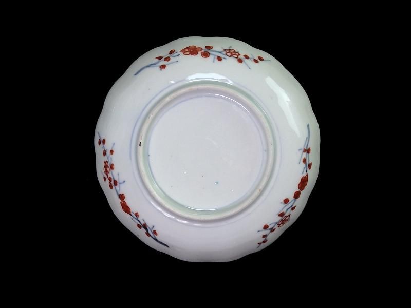 伊万里金襴手松竹梅と龍図七寸皿∅21㎝ 骨董 古伊万里 R-0271w2