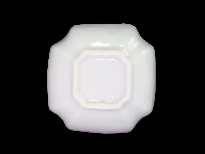 瀬戸 染付 陽刻 藤図 豆皿
