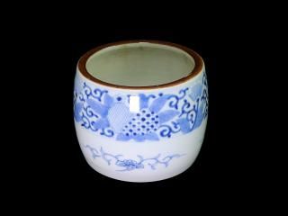 古伊万里 染付 丸紋 火入れ - 生活骨董と古布のアンティーク