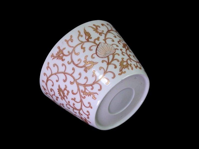 古伊万里　金襴手　双魚に花唐草の図　蕎麦猪口　E221AS-CAh 古伊万里 金襴手 双魚に花唐草の図 蕎麦猪口 E221AS-CAh - メルカリ