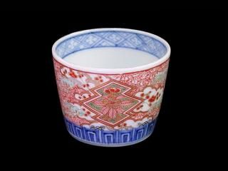大聖寺伊万里 金襴手 寿に捻り紋図 7寸皿 2枚セット 大聖寺伊万里 金襴手 寿に捻り紋図 7寸皿 2枚セット
