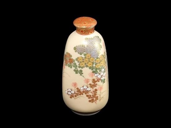売れ筋ランキングも掲載中！ 九谷 柄本暁舟 金襴手 秋草図 蓋付徳利 工芸品