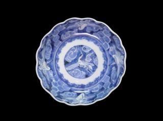 古伊万里 松に花の図 青磁 膾皿 3枚 NO.B5-4214 工芸