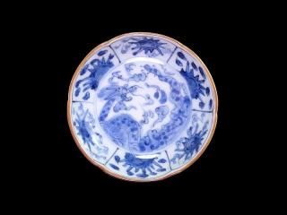 古伊万里 色絵 栗鼠に葡萄の図 5寸皿 5枚 A999AS-fbnr
