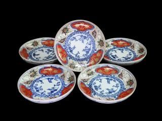 伊万里 古伊万里 白磁 菊花形 変形 豆皿 しのぎ 1680-1700年頃