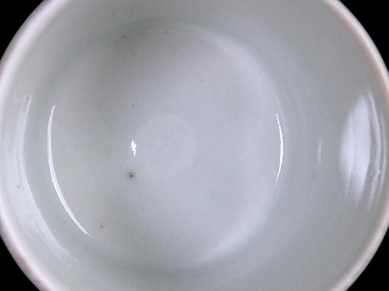 古伊万里　染錦　春駒の図　のぞき　猪口　A868AS-CYt 古伊万里 染錦 春駒図 のぞき 猪口
