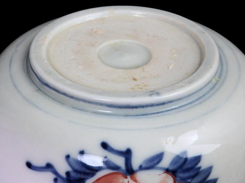 古伊万里 色絵 獅子に波千鳥図 膾皿 春寒鉢 4客セット