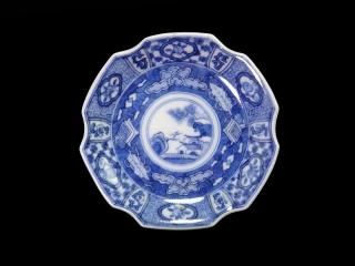 骨董　古伊万里　瀬戸　白磁　染付　波フチ　希少　陽刻　めで鯛　手塩皿　豆皿　３客 古伊万里 染付 龍宝珠 イゲ型 豆皿 小皿 - 生活骨董と古布の