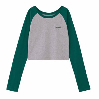 X-girl<LADIES> BABY RAGLAN TOP