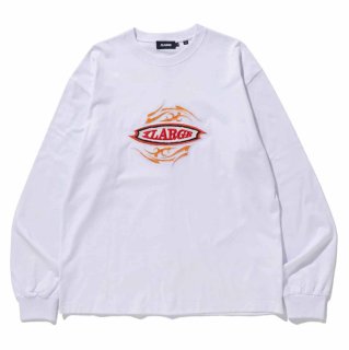 XLARGE<MENS> TRIBAL EMBROIDERED L/S TEE