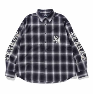 XLARGE<MENS> OLD ENGLISH L/S FLANNEL SHIRT