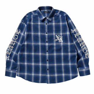 XLARGE<MENS> OLD ENGLISH L/S FLANNEL SHIRT