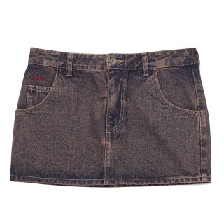 X-girl<LADIES> OVERDYED DENIM SKIRT