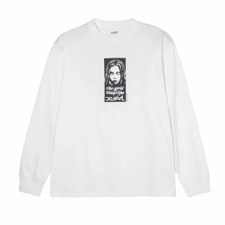 X-girl<LADIES> VINYL LIP L/S TEE