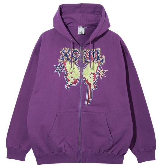 BY X-GIRL FOR X ZIP UP SWEAT HOODIE | X-girl