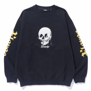 XLARGE<MENS> SKULL LADY CREWNECK SWEATSHIRT