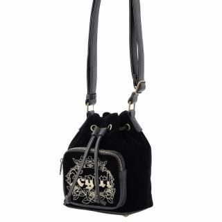 X-girl<LADIES> VELOUR BUCKET BAG