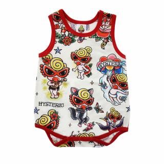 MY FIRST HYSTERIC TATOO総柄 ノースリーブロンパース