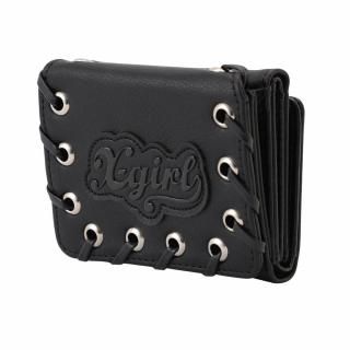 X-girl<LADIES> FAUX LEATHER PATCH WALLET