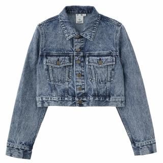 X-girl<LADIES> EMBOSSED DENIM JAKCKET