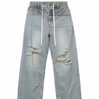 X-girl<LADIES> DRAWSTRING DENIM PANTS