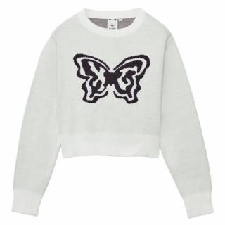X-girl<LADIES> BUTTERFLY XG LOGO COMPACT KNIT TOP