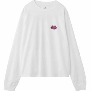 X-girl<LADIES> MESSAGE AND FACE CIRCLE LOGO L/S TEE