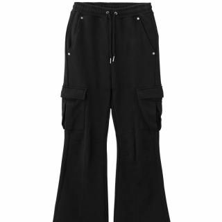 X-girl<LADIES> CARGO POCKET FLARE SWEAT PANTS
