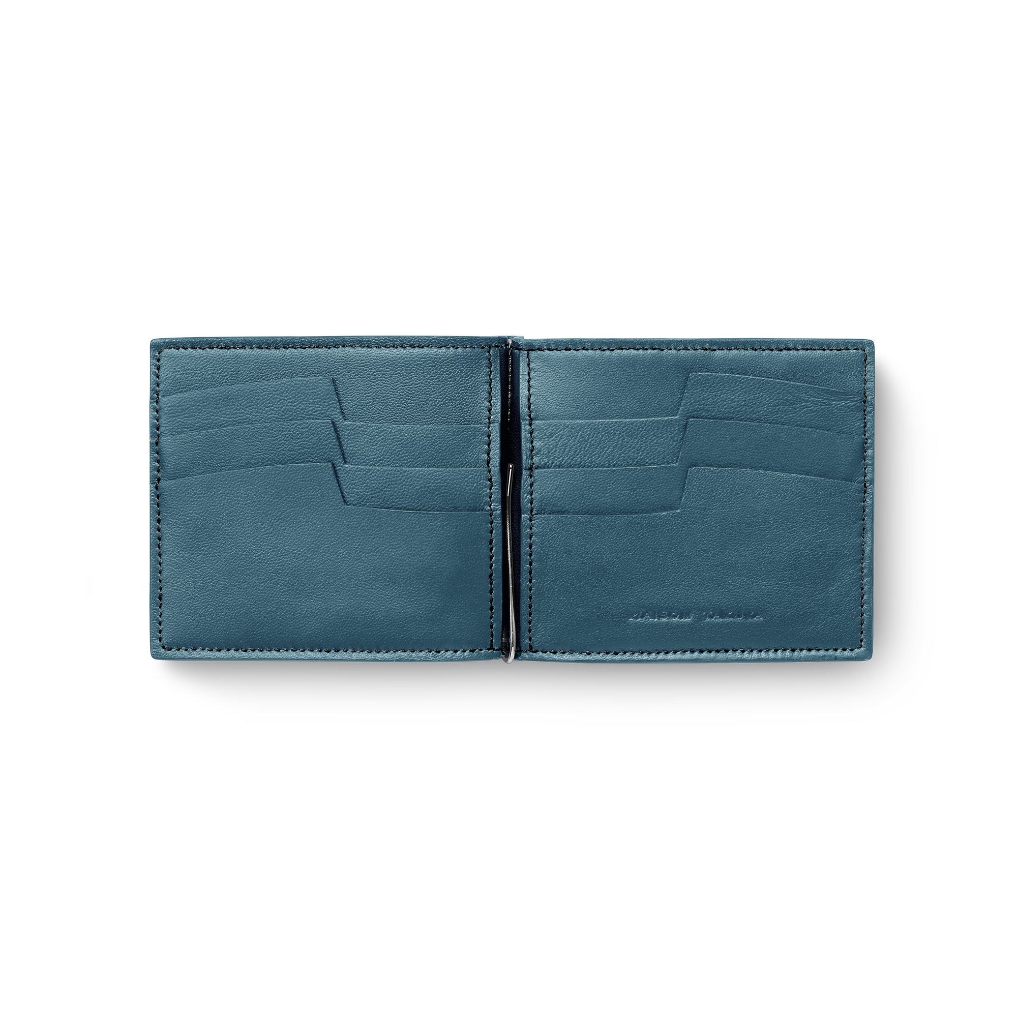 Clip WalletGerman Shrunken Calf×LambBlack×Azure - MAISON Clip WalletGerman Shrunken Calf×LambBlack×Azure - MAISON