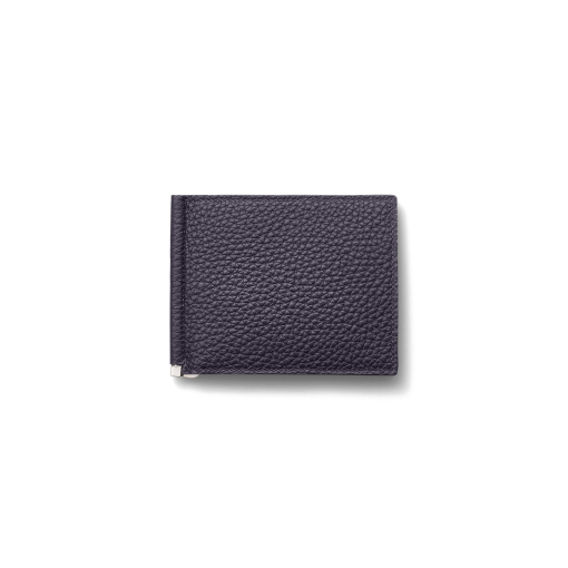 Clip Wallet<br>German Shrunken CalfLamb<br>Midnight BlueMidnight Blue