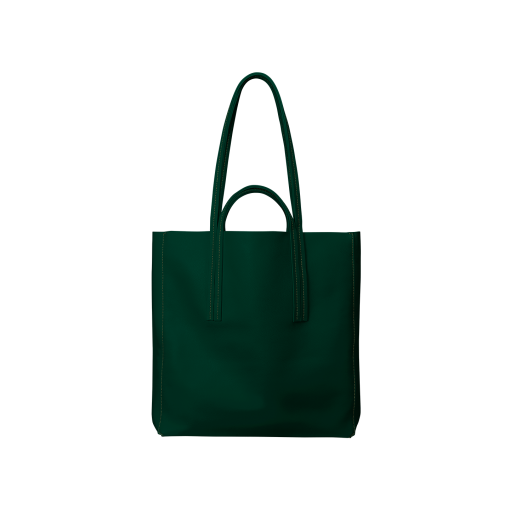 Double Handle Tote Bag<br>Soft Calf<br>Green