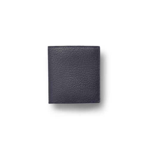 Compact Wallet w/ Coin Case<br>German Shrunken CalfLamb<br>Midnight BlueMidnight Blue