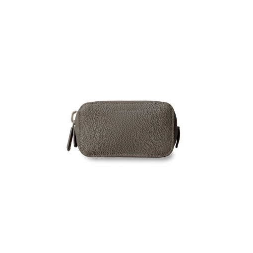 Travel T Pouch(XS)<br>German Shrunken CalfLamb<br>TitaniumOrange